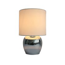 Corin Touch Table Lamp Chrome / White - LL-14-0057W