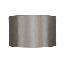 Satin Polyester 500mm Drum Shade Silver - OL91903