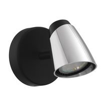 Moncalvio 5W LED Spotlight Black & Chrome / Warm White - 96715