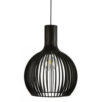 Guarin 1 Light Pendant Medium Black - GUARIN-35 BLACK
