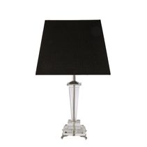 Assisi 1 Light Table Lamp Crystal / Black - ASSISI-T/L BLK