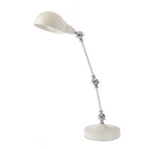 Kuba 1 Light Desk Lamp White - KUBA-TL-WHT