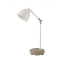 Nuda 1 Light Desk Lamp White - NUDA-TL-WHT