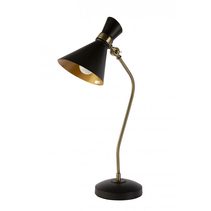 Volta 1 Light Desk Lamp Black / Bronze - VOLTA-TL-BLK/BRZ