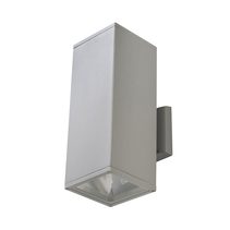 Alice 2 Light Up/Down Wall Light Silver - ALICE-2 SIL