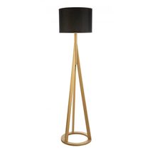 Celeste 1 Light Floor Lamp Wood / Black - CELESTE F/L BLK
