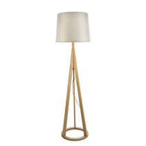Celeste 1 Light Floor Lamp Wood / Beige - CELESTE F/L WOOD