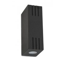 Fora 6W Up/Down LED Wall Pillar Light Black - FORA-2L BLK