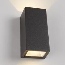 Fenix 12W 240V LED Up/Down Wall Pillar Light Charcoal / Warm White - LH6200-CC
