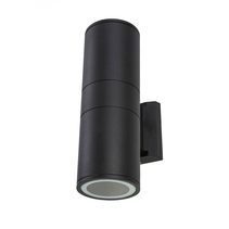 Lino 240V GU10 Up/Down Wall Pillar Light Black - LINO-2-BLK