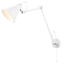 Flux Wall Light White / Chrome - LSW-WH