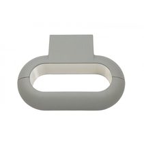 Oval 5W LED Wall Light Silver / Warm White - OVAL-WB-SIL