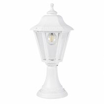 Roman 1 Light Pillar Mount Light White - ROMAN PM WHT