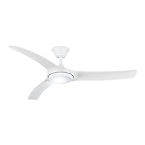Aqua 52" IP66 DC Ceiling Fan with 18W Dimmable CCT LED / Matt White- AIPL2667