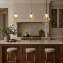 Lustre Teardrop 1 Light Stone Effect Glass Pendant Pale Green - ZAF10342