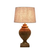Amphora Turned Wood Urn Table Lamp Small Weather Barn - KITZAF14126