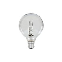 Halogen G80 28W Dimmable B22 Globe Clear / Warm White - SP28WG80BCC