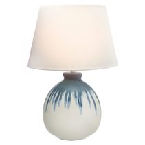 Candy Ceramic Table Lamp Blue / White - LL-27-0063BL