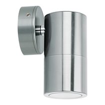 Shadow 6W 240V Dimmable LED Fixed Wall Pillar Light Titanium Silver / Warm White - 49150