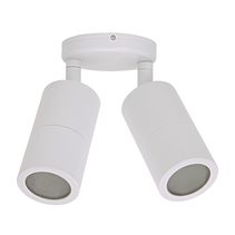 Shadow 12W 240V Dimmable LED Double Adjustable Wall Pillar Light White / Warm White - 49176