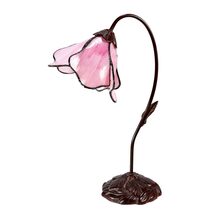 Single Lotus Tiffany Table Lamp Pink - TL-AL-6PK