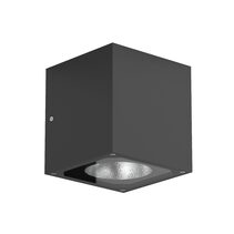 Square 7W 240V DC LED Wall Pillar Light Black / Warm White - AQL-602-A2-F0073070T