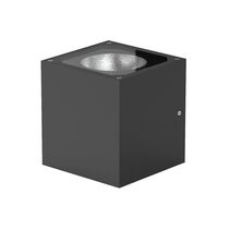Square 14W 240V DC LED Up/Down Wall Pillar Light Black / Warm White - AQL-603-A2-F0073070T