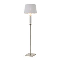 Dorcel 1 Light Floor Lamp Nickel / Clear - Dorcel FL-NKCL