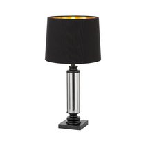 Dorcel 1 Light Table Lamp Black / Smoke - Dorcel TL-BKSM