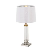 Dorcel 1 Light Table Lamp Nickel / Clear - Dorcel TL-NKCL
