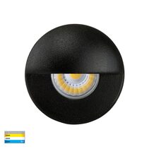 Mini Ollo 1W 12V DC Eyelid LED Step Light Black / Tri-Colour - HV2891T-BLK-12V