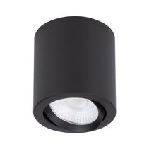 Neo 20W Dimmable Tilt Surface Mounted LED Downlight Black / Warm White - 21139