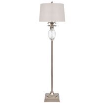 Langley 1 Light Floor Lamp Antique Silver / Grey - 11617