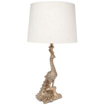 Peacock 1 Light Table Lamp Gold / Natural - 11627