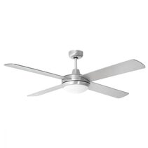 Tempest 52" AC Ceiling Fan with 18W Dimmable LED Brushed Aluminium / Tri-Colour - 20580/13