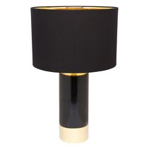 Paola 1 Light Table Lamp Black / Gold - B11651