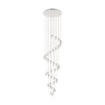 Pianopoli 1 72W Dimmable LED Chandelier Chrome & Crystal / Warm White - 39545