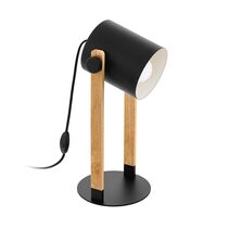 Hornwood 1 Light Table Lamp Black / Wood - 43047N