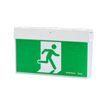 Tradetec 3W Emergency LED Exit Sign Green & White / Natural White - TLEEC360