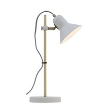 Corelli 1 Light Desk Lamp White / Antique Brass - CORELLI TL-WHAB