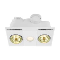 Heatflow 2 Light 3 in 1 Bathroom Heater / White - 204154