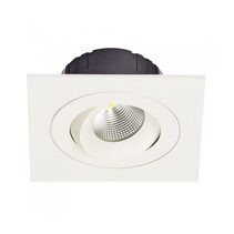 Multiform 8W Dimmable LED Downlight with Mounting Plate White / Warm White - LDL-TLT-WH + LDL-PLATE1-WH