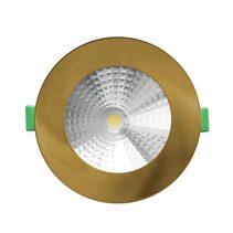 Nova 10W COB Dimmable LED Downlight Antique Brass / Tri-Colour - NOVACOB01 + NOVADBR01A
