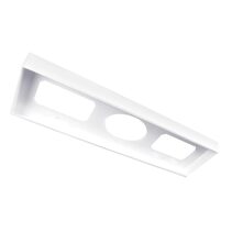 Backlit Surface Mounted 312mm x 1212mm Panel Frame White - 19342