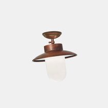 Calmaggiore Ceiling Light With White Glass IP43 - 232.06.ORB