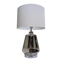 Harper 1 Light Table Lamp Smoke / White - HARPER TL-SMWH