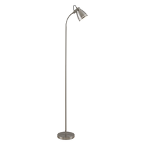 Nova Adjustable Metal Floor Lamp Nickel - Nova FL-NK