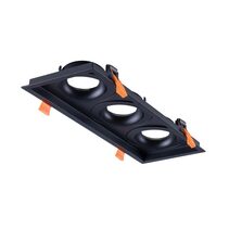Cell Frame S3 Light Slotter To Suit Cell Downlight Module Series Black - 27071