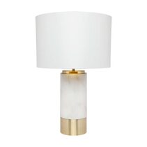 Paola 1 Light Table Lamp Marble / White / White - B12271