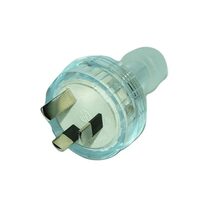 Rewirable 3 Pin Male Plug Clear - PLUG001